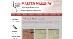 Desktop Screenshot of mastermasonry.com